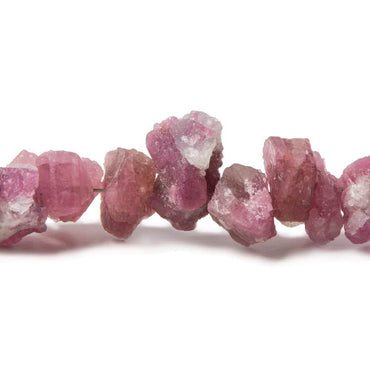 6x6.5-9x6mm Pink Tourmlaine Side Drilled Chip Beads 8 inch 52 pieces (ONLINE ORDER ONLY)