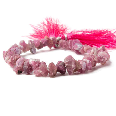 6x6.5-9x6mm Pink Tourmlaine Side Drilled Chip Beads 8 inch 52 pieces (ONLINE ORDER ONLY)