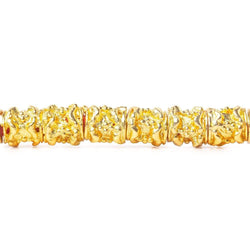 6x6mm 22kt Gold Plated Copper Bead Nugget Tube Large Hole8 inch 34 pieces (ONLINE ORDER ONLY)