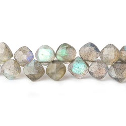 6x6mm Labradorite faceted pillow beads 7.25 inch 46 pieces A (ONLINE ORDER ONLY)