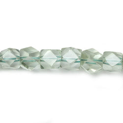 6mm Prasiolite faceted nugget beads 9.5 inch 40beads (ONLINE ORDER ONLY)