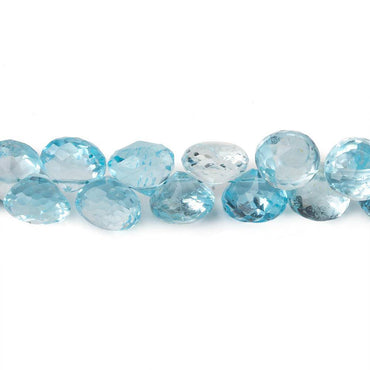 6x7-8x6mm Sky Blue Topaz Candy Kiss Beads 8 inch 48 pieces (ONLINE ORDER ONLY)