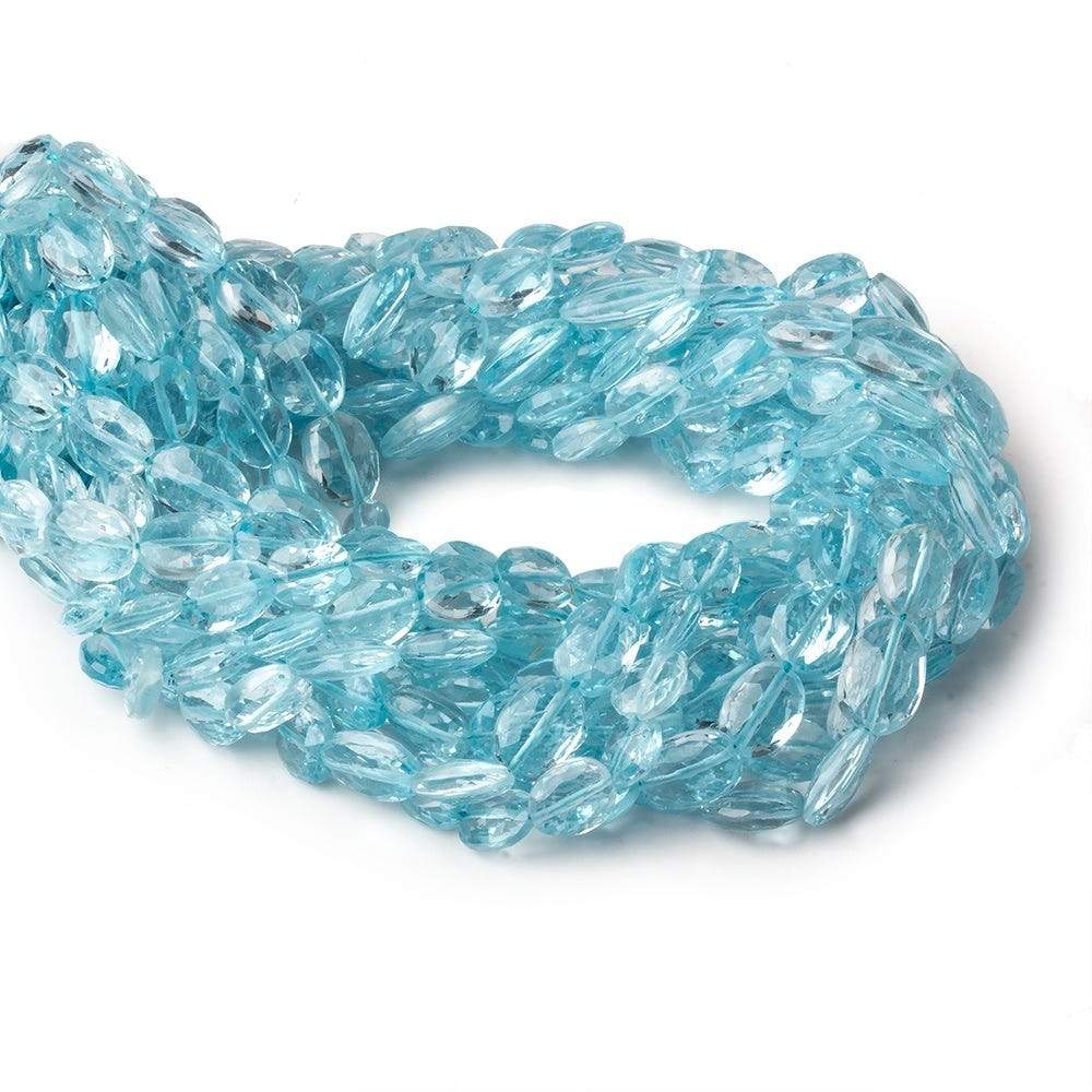 6x7-9x7mm Sky Blue Topaz Faceted Oval AA Grade 10 inch 29 Beads (ONLINE ORDER ONLY)