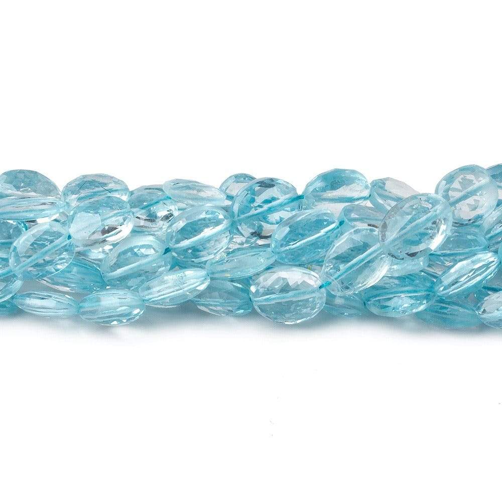 6x7-9x7mm Sky Blue Topaz Faceted Oval AA Grade 10 inch 29 Beads (ONLINE ORDER ONLY)