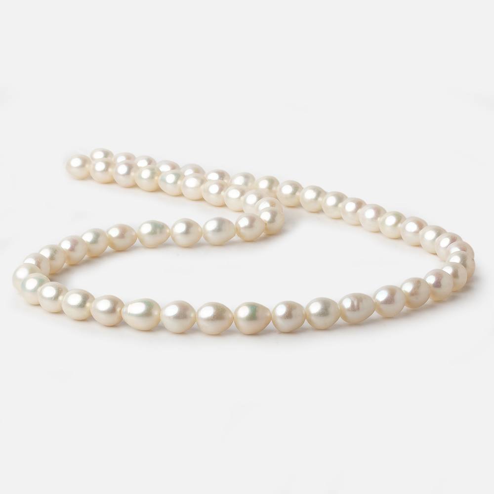 6x7mm Cream Straight Drill Oval Freshwater Pearls 15 inch 52 pieces A (ONLINE ORDER ONLY)