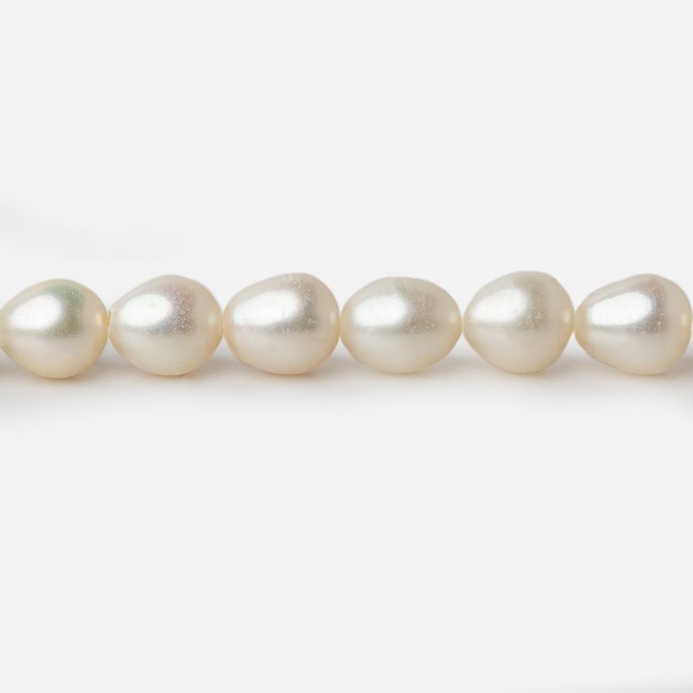 6x7mm Cream Straight Drill Oval Freshwater Pearls 15 inch 52 pieces A (ONLINE ORDER ONLY)