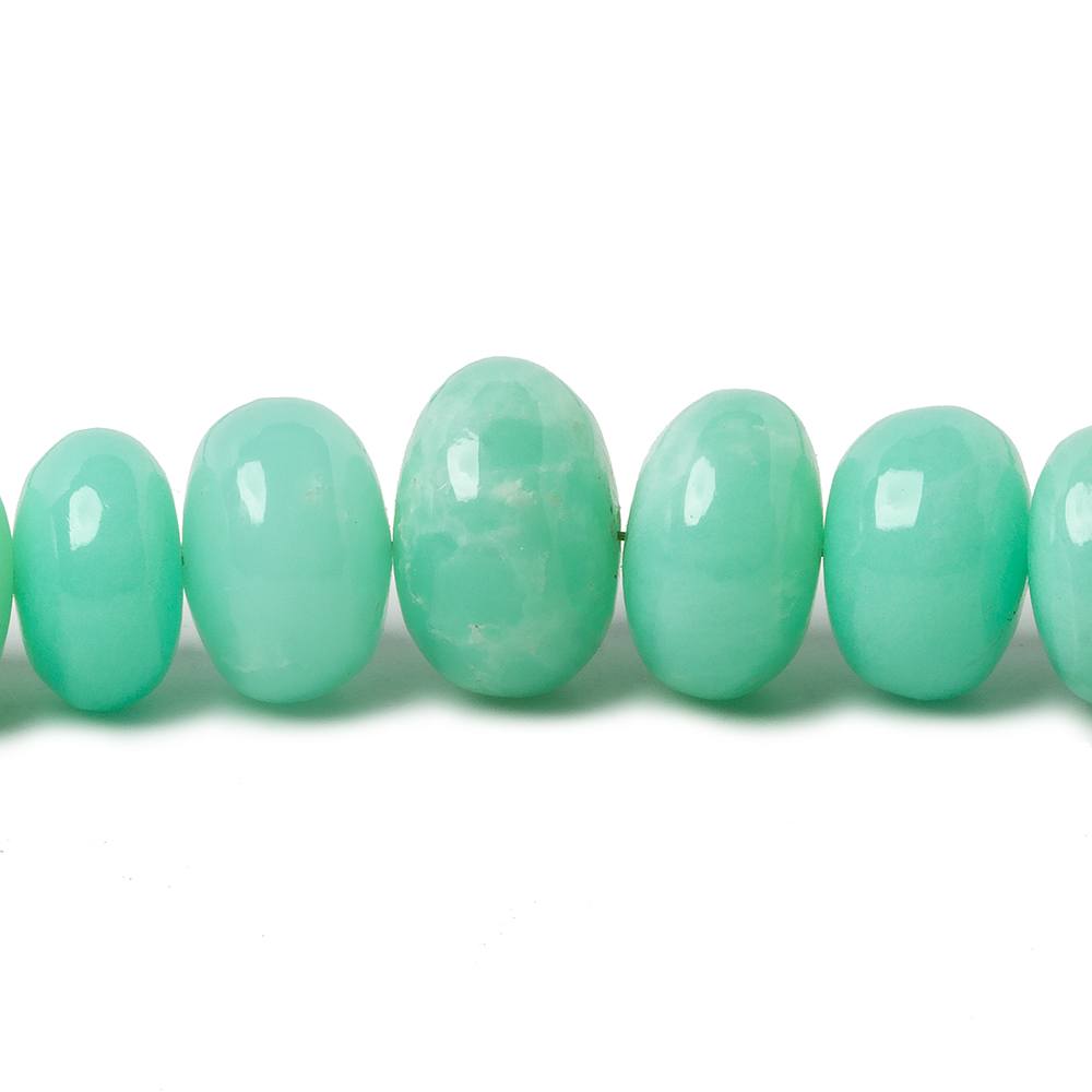 7-10.5mm Chrysoprase plain rondelle beads 20 inch 86 pieces A (ONLINE ORDER ONLY)
