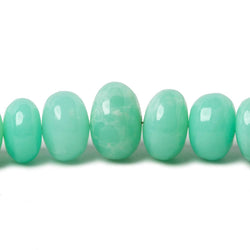 7-10.5mm Chrysoprase plain rondelle beads 20 inch 86 pieces A (ONLINE ORDER ONLY)