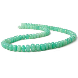 7-10.5mm Chrysoprase plain rondelle beads 20 inch 86 pieces A (ONLINE ORDER ONLY)