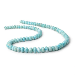 7-10.5mm Larimar Faceted Rondelle Beads 19 inch 88 pieces AA (ONLINE ORDER ONLY)