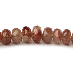 7-10mm Andesine faceted rondelle beads 18 inch 94 pieces AA (ONLINE ORDER ONLY)