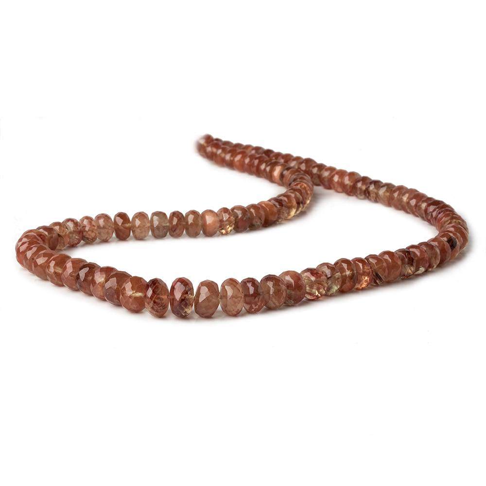 7-10mm Andesine faceted rondelle beads 18 inch 94 pieces AA (ONLINE ORDER ONLY)