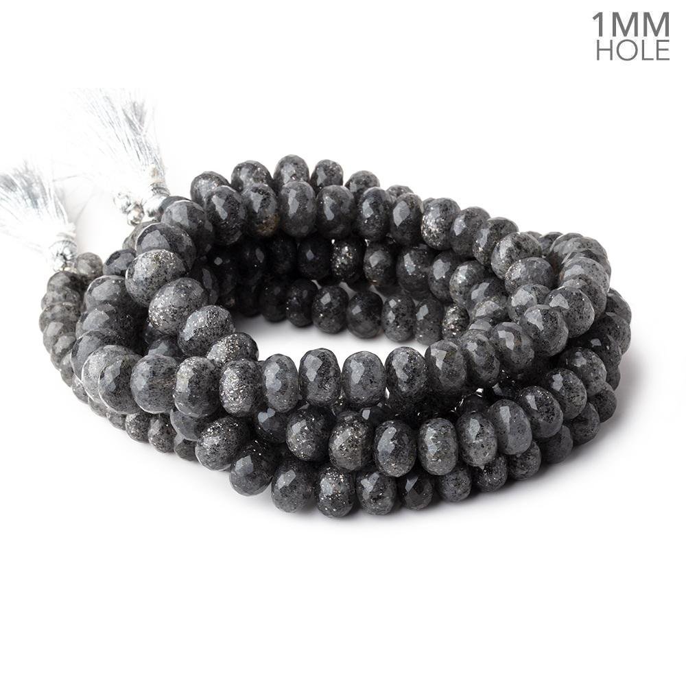 7-10mm Celestial Quartz Faceted Rondelle Beads 16 inch 69 pieces 1mm Large Hole (ONLINE ORDER ONLY)