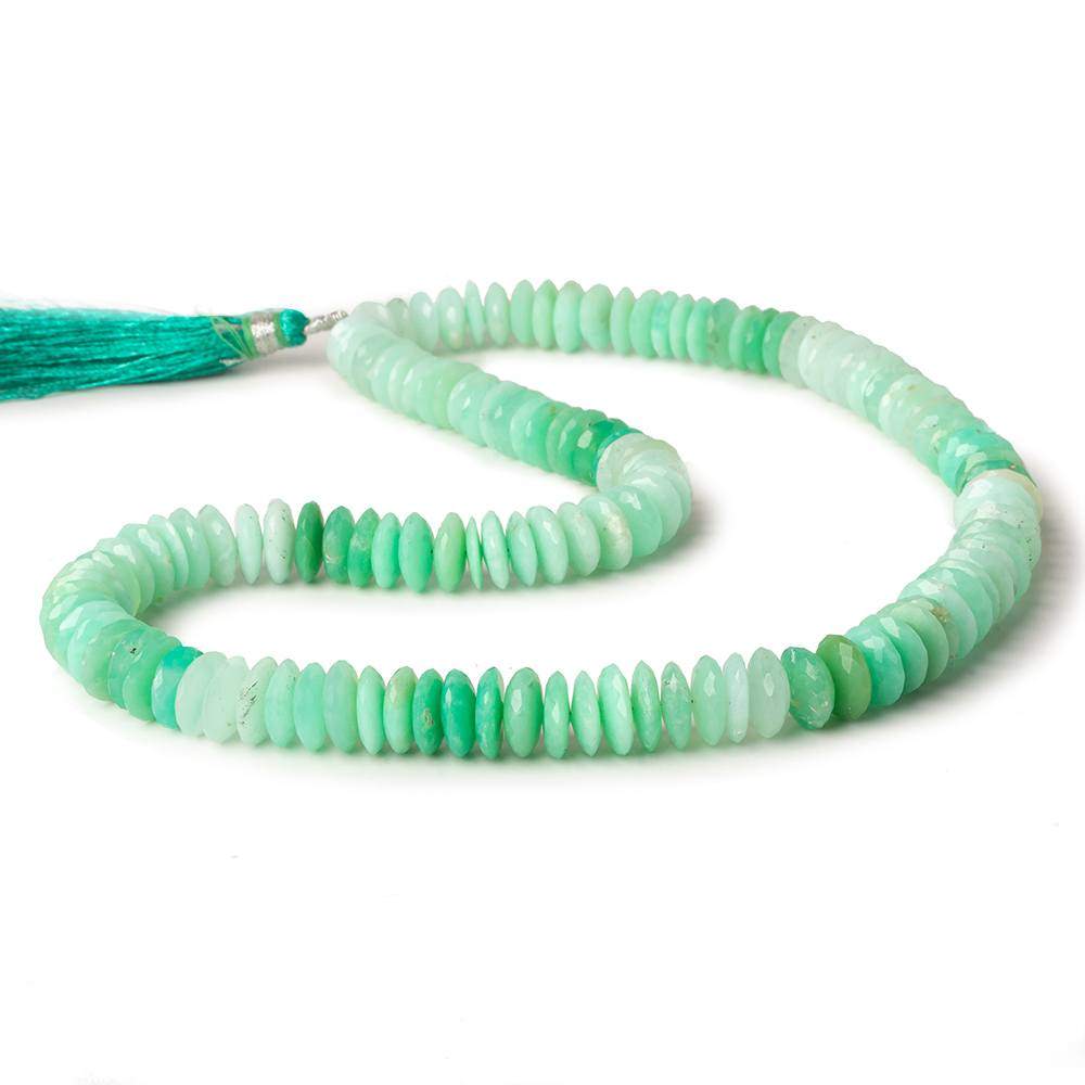 8-9mm Chrysoprase German Faceted Rondelle Beads 16 inch 130pcs A grade (ONLINE ORDER ONLY)