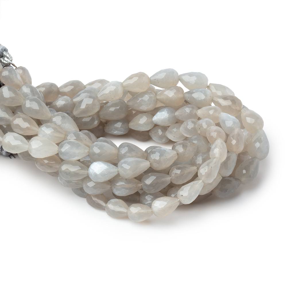 7-10mm Gray Moonstone Straight Drill Tear Drop 7.25 in 20 Beads (ONLINE ORDER ONLY)