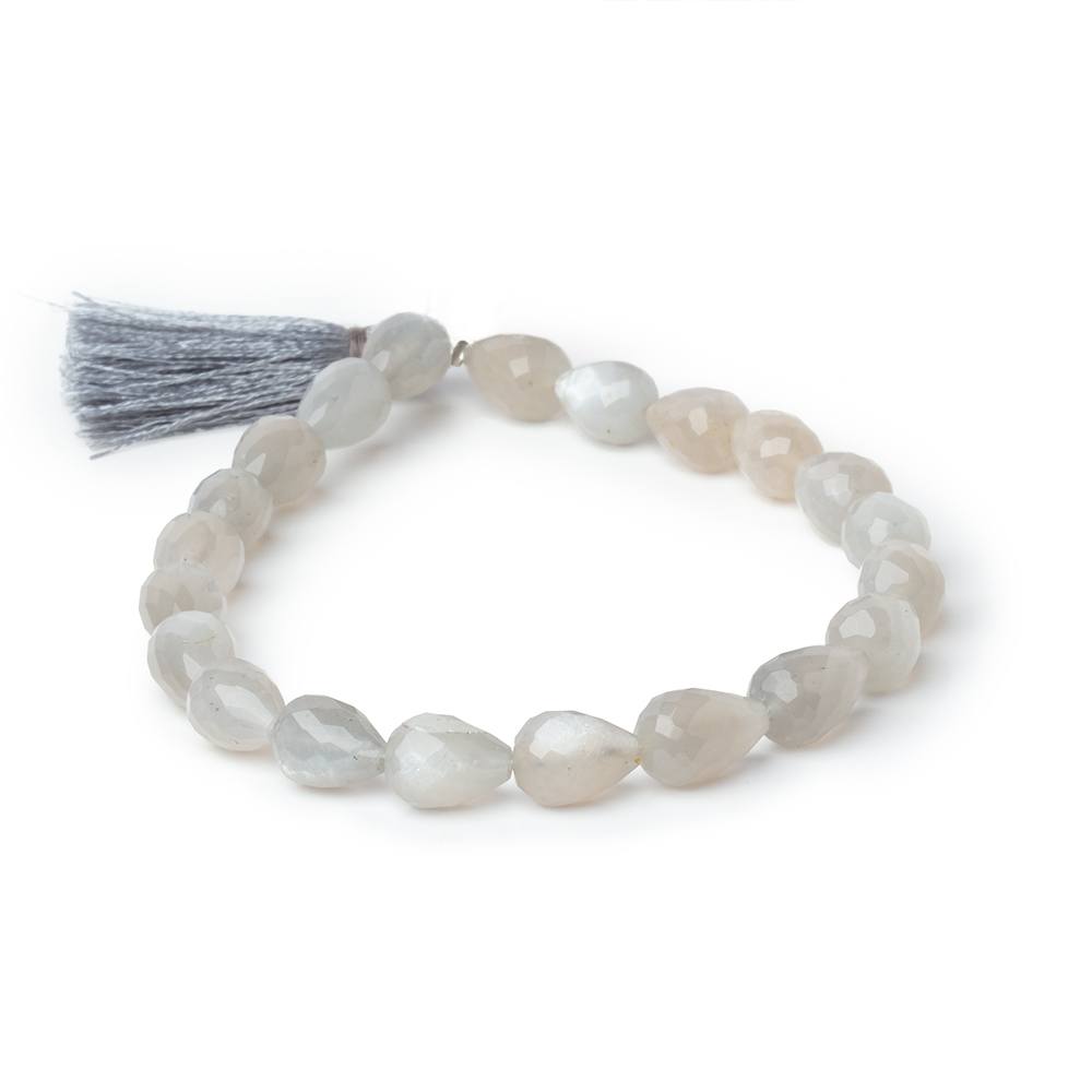 7-10mm Gray Moonstone Straight Drill Tear Drop 7.25 in 20 Beads (ONLINE ORDER ONLY)