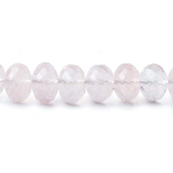 7-10mm Rose Quartz faceted rondelle beads 16 inch 62 pieces AA (ONLINE ORDER ONLY)