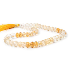 7-10mm Shaded Citrine Faceted Rondelle & Round 16 inch 52 Beads (ONLINE ORDER ONLY)