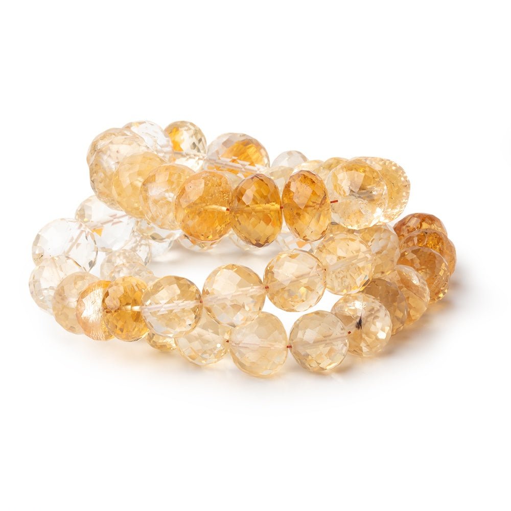 7-10mm Shaded Citrine Faceted Rondelle & Round 16 inch 52 Beads (ONLINE ORDER ONLY)