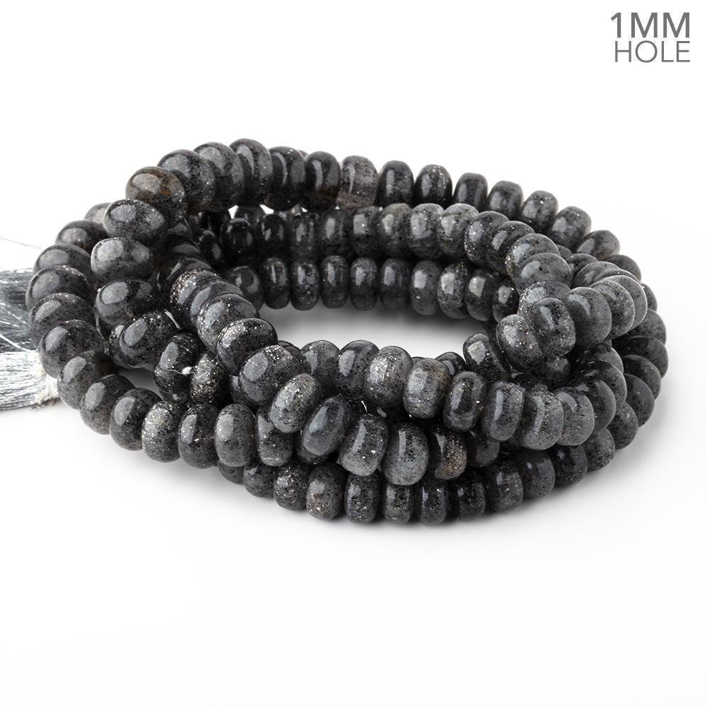 7-11mm Celestial Quartz Plain Rondelle Beads 16 inch 72 pieces 1mm Large Hole (ONLINE ORDER ONLY)