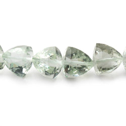 7-11mm Prasiolite Straight Drilled Trillion Beads 16 inch 50 pieces (ONLINE ORDER ONLY)