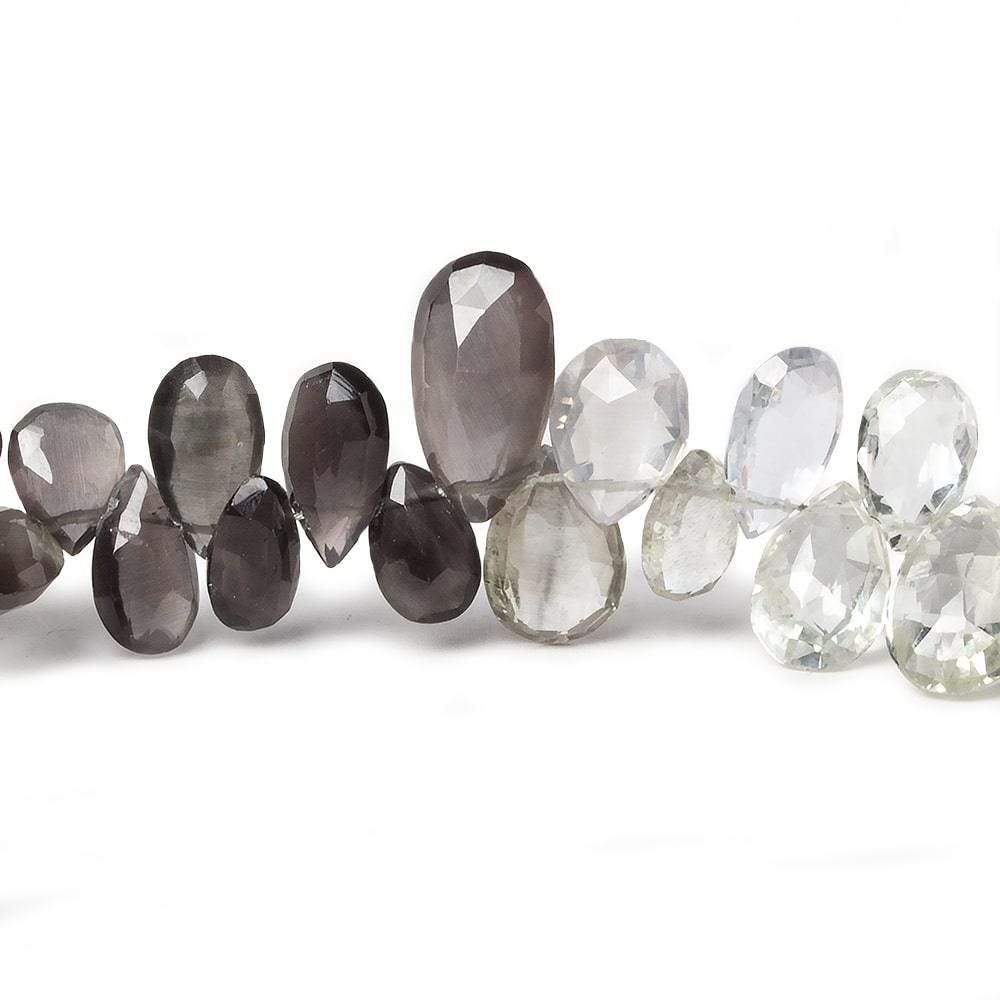 7-11mm  Silimanite Faceted Pears 7.75 inch 67 pieces (ONLINE ORDER ONLY)