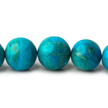 7-12.5mm Peruvian Blue Opalina plain rounds 19 inch 58 beads AAA (ONLINE ORDER ONLY)