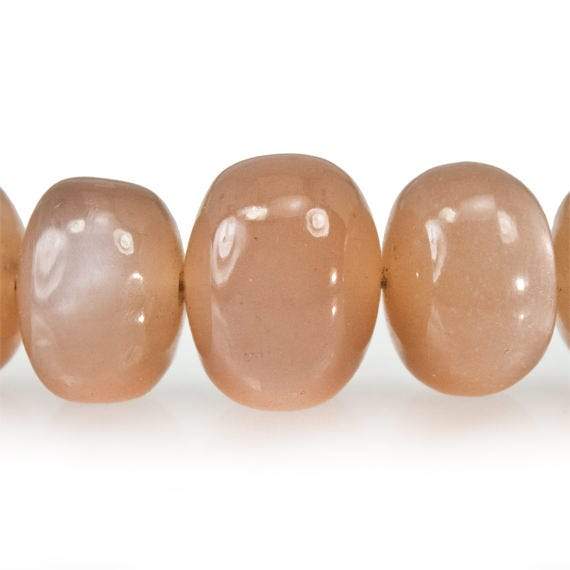 7-12mm Blush Peach Moonstone Plain Rondelle Beads 16 inch 77 pieces (ONLINE ORDER ONLY)