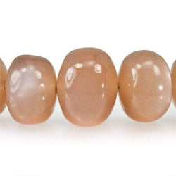 7-12mm Blush Peach Moonstone Plain Rondelle Beads 16 inch 77 pieces (ONLINE ORDER ONLY)