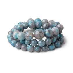 7-12mm Rare Paraiba Quartz Plain Round Beads 17.75 inch 56 pieces AAA (ONLINE ORDER ONLY)