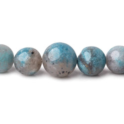 7-12mm Rare Paraiba Quartz Plain Round Beads 17.75 inch 56 pieces AAA (ONLINE ORDER ONLY)