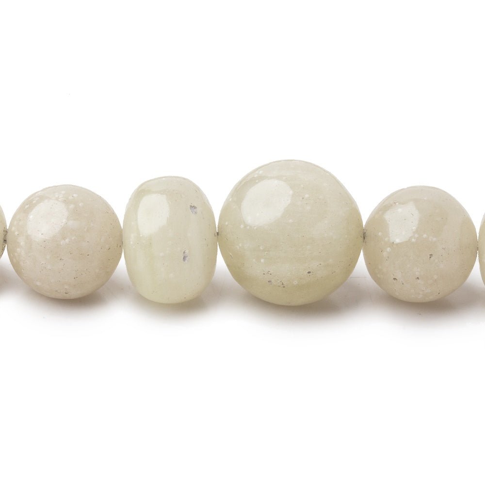 7-13.5mm Libyan Desert Glass Plain Rounds & Rondelles 18 inch 51 Beads AAA (ONLINE ORDER ONLY)