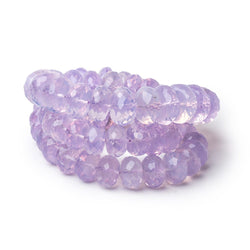 7-13mm Lavender Quartz Faceted Rondelle Beads 16 inch 65 pieces AAA (ONLINE ORDER ONLY)