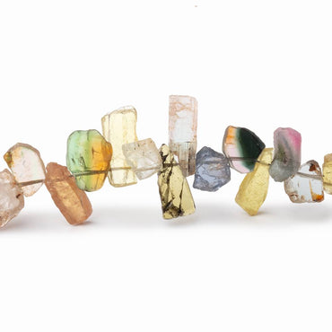 7-13mm Multi Color Tourmaline Slice Beads 8 inch 46 pieces (ONLINE ORDER ONLY)
