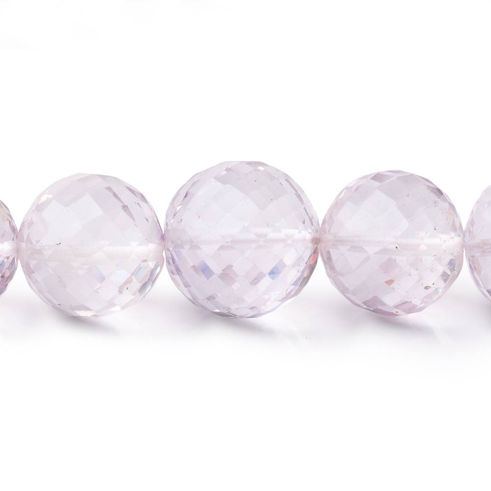 7-13mm Pink Amethyst Faceted Round Beads 16 inch 42 pieces AA (ONLINE ORDER ONLY)