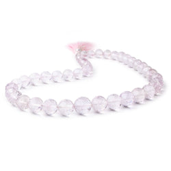 7-13mm Pink Amethyst Faceted Round Beads 16 inch 42 pieces AA (ONLINE ORDER ONLY)