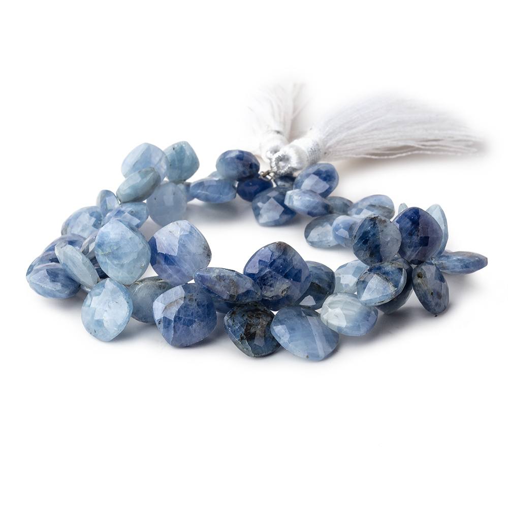 7-13mm Shaded Blue Sapphire Faceted Pillow Beads 7.5 inch 52 pieces (ONLINE ORDER ONLY)