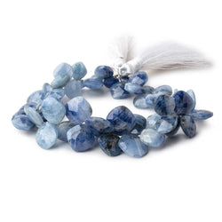 7-13mm Shaded Blue Sapphire Faceted Pillow Beads 7.5 inch 52 pieces (ONLINE ORDER ONLY)