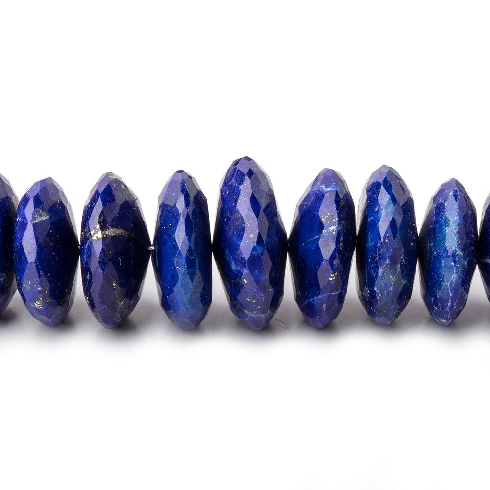 7-14mm Lapis Lazuli German Cut Rondelle Beads 16 inch 112 pieces AAA (ONLINE ORDER ONLY)