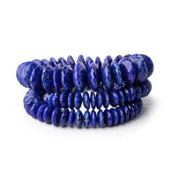 7-14mm Lapis Lazuli German Cut Rondelle Beads 16 inch 112 pieces AAA (ONLINE ORDER ONLY)