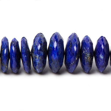 7-14mm Lapis Lazuli German Faceted Rondelle Beads 16 inch 105 pieces (ONLINE ORDER ONLY)