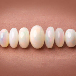 7-15mm Ethiopian Opal Plain Rondelle 20 inch 90 Beads AAA (ONLINE ORDER ONLY)