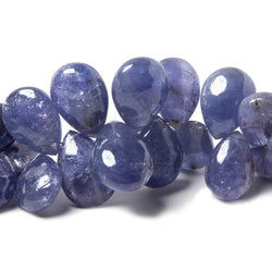7-15mm Tanzanite Beads Plain Pears, A Quality 8.25 inch 62 pieces (ONLINE ORDER ONLY)
