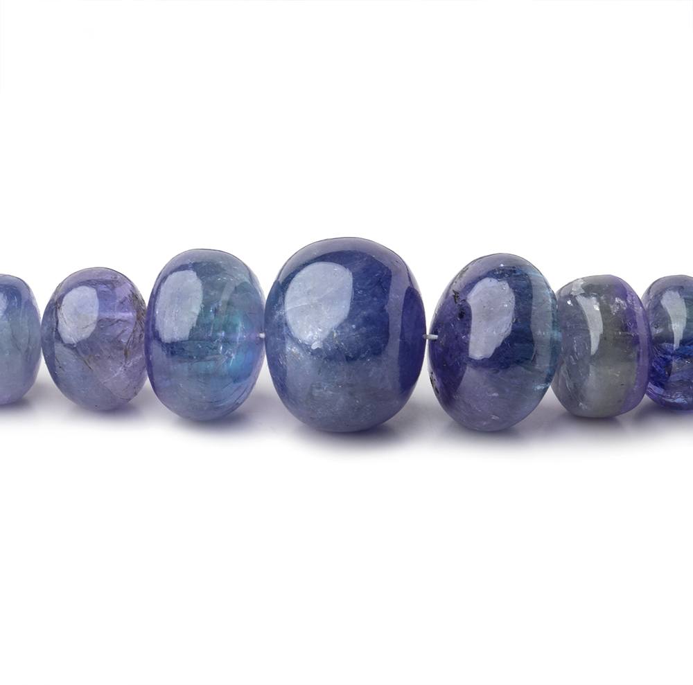 7-15mm Tanzanite Plain Rondelle Beads 18 inch 84 pieces A (ONLINE ORDER ONLY)