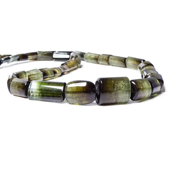 7-18mm Bi-tonal Avocado Green Tourmaline Beads Plain Tube 39 pcs (ONLINE ORDER ONLY)