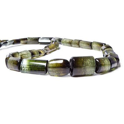 7-18mm Bi-tonal Avocado Green Tourmaline Beads Plain Tube 39 pcs (ONLINE ORDER ONLY)