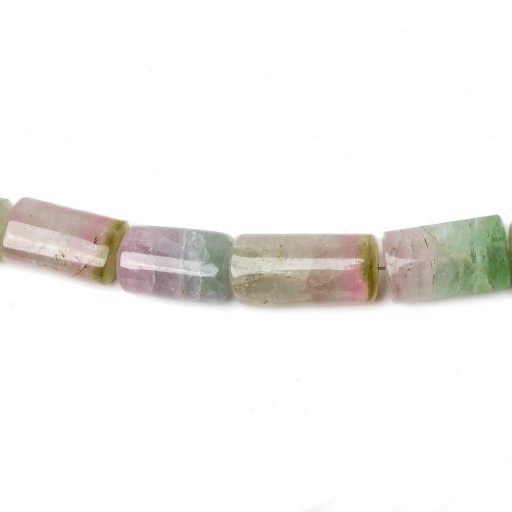 7-18mm Polychromatic Tourmaline Natural Crystal Tube Beads 18 inch 44 pieces (ONLINE ORDER ONLY)