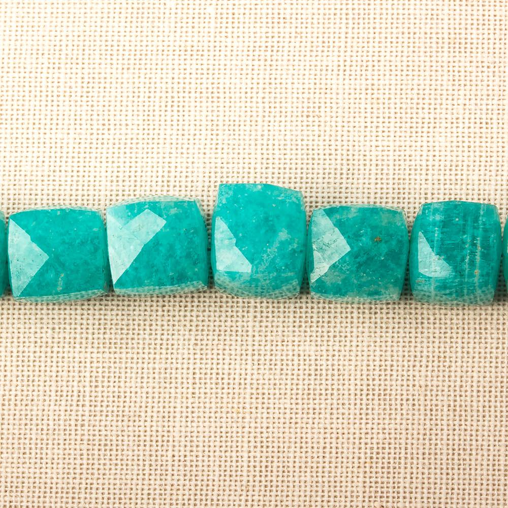 7-7.5mm Amazonite faceted cube beads 5.75 inch 20 pieces (ONLINE ORDER ONLY)