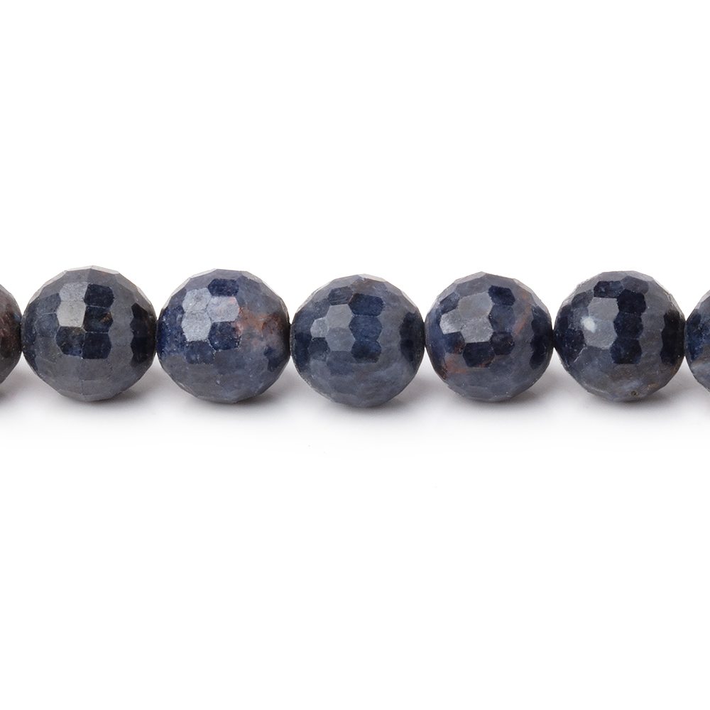 7-7.5mm Blue Sapphire Faceted Round 7 inch 23 Beads (ONLINE ORDER ONLY)
