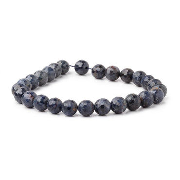 7-7.5mm Blue Sapphire Faceted Round 7 inch 23 Beads (ONLINE ORDER ONLY)